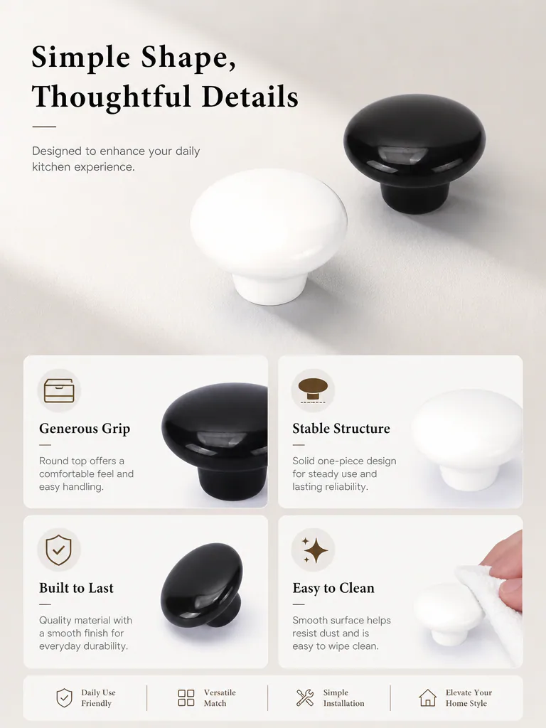 Round cabinet knob core benefits