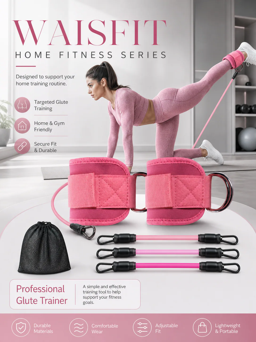 Ankle resistance band detail overview