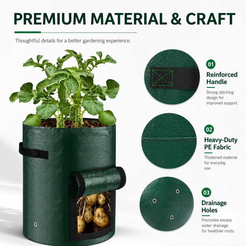 Reusable grow bag material details