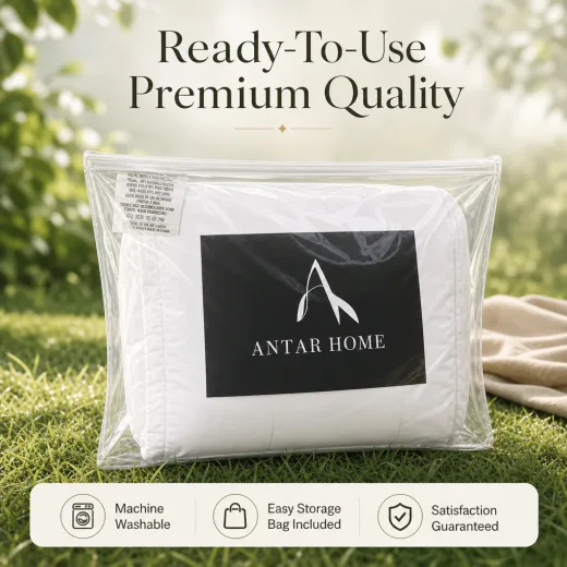 Down blend comforter packaging