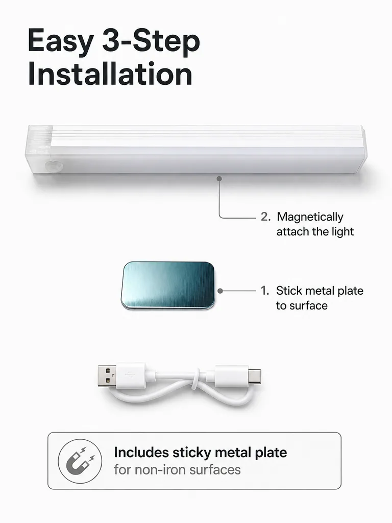 6-Pack Rechargeable Motion Sensor Lights feature 10