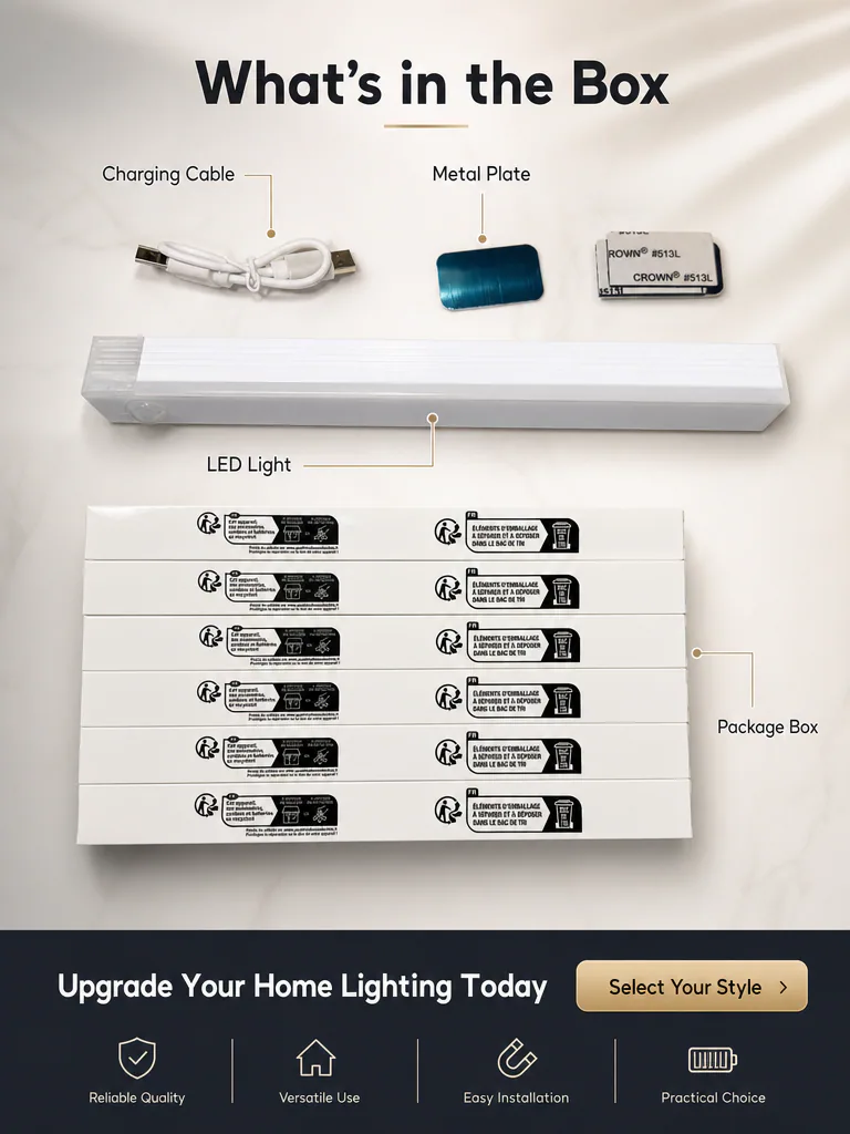 6-Pack Rechargeable Motion Sensor Lights feature 14