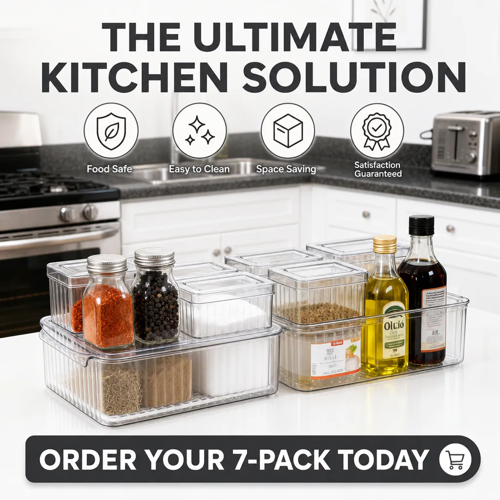 Clear stackable produce storage containers