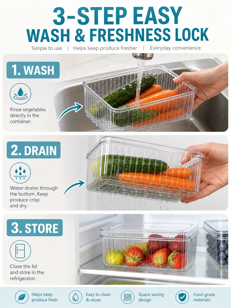 Drain and freshness workflow