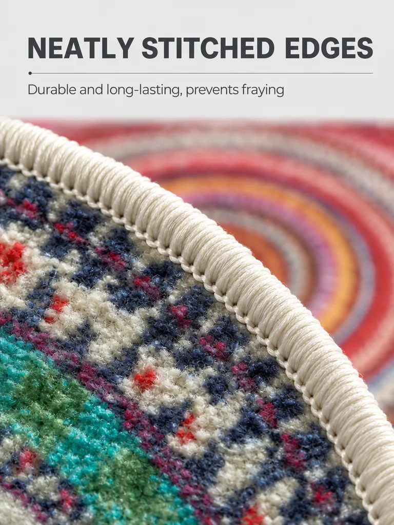 Bohemian Semicircle Non-Slip Area Rug product detail 3