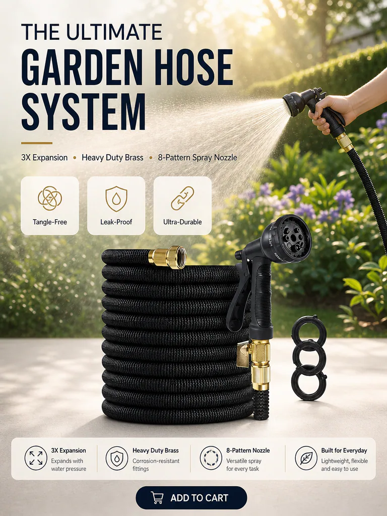 Expandable hose detail overview