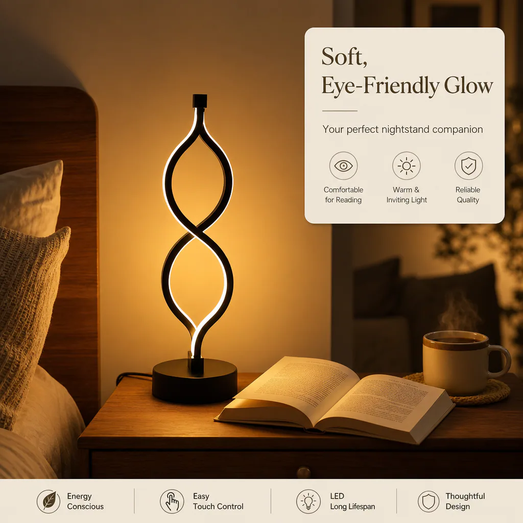 Modern Dual Color Temperature Table Lamp feature 3