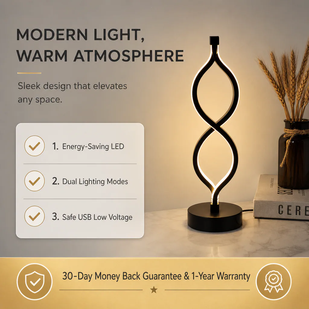 Modern Dual Color Temperature Table Lamp feature 7